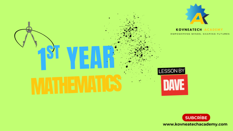 🎓 1st Year University Mathematics