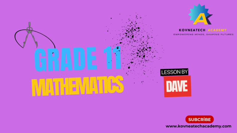 📗 Grade 11 Mathematics